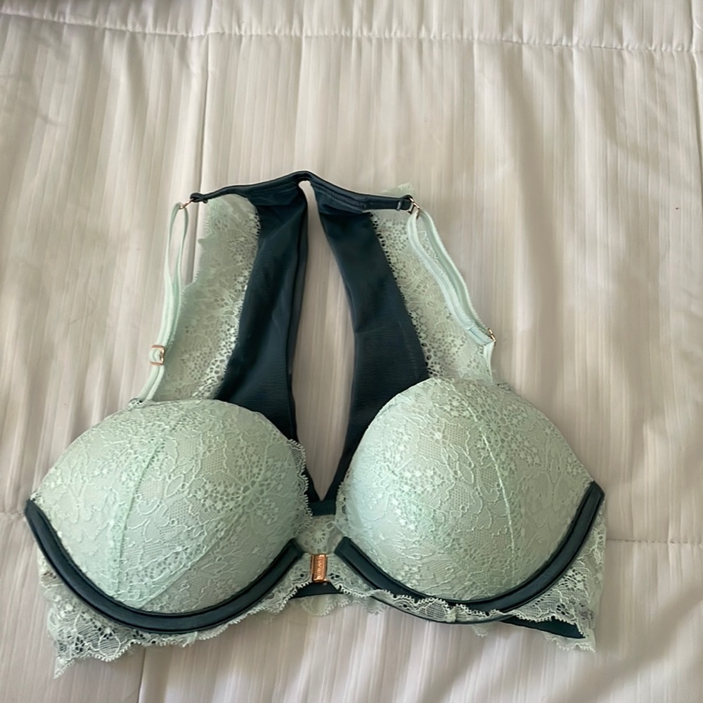 NEW Turquoise PINK racer back bra (front clip)